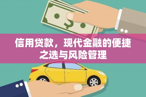 乌来信用贷款，现代金融的便捷之选与风险管理