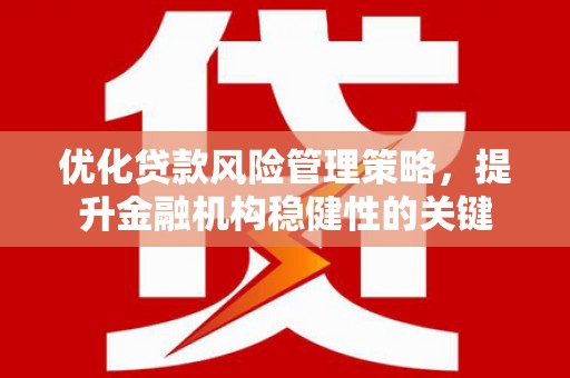 乌来优化贷款风险管理策略，提升金融机构稳健性的关键