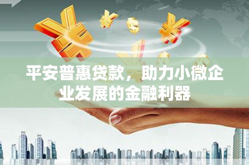 乌来平安普惠贷款，助力小微企业发展的金融利器