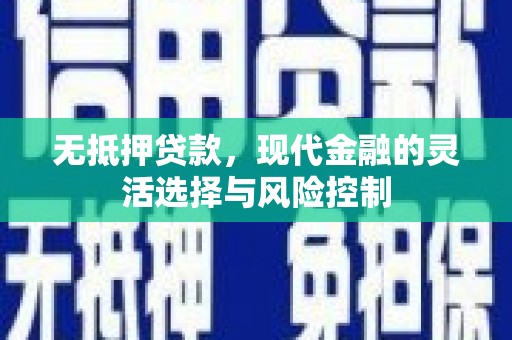 乌来无抵押贷款，现代金融的灵活选择与风险控制