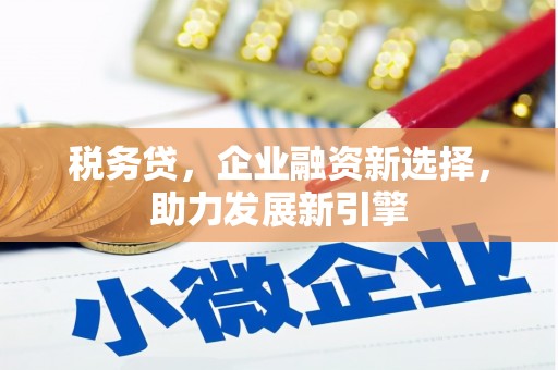 乌来税务贷，企业融资新选择，助力发展新引擎