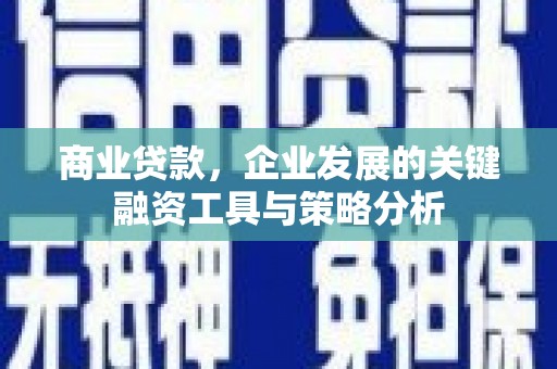 乌来商业贷款，企业发展的关键融资工具与策略分析