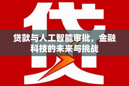 乌来贷款与人工智能审批，金融科技的未来与挑战