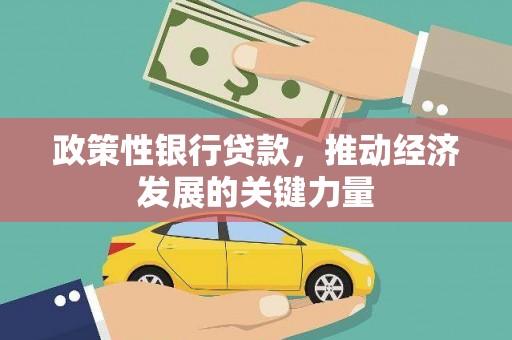 乌来政策性银行贷款，推动经济发展的关键力量