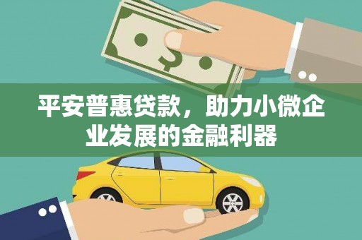 乌来平安普惠贷款，助力小微企业发展的金融利器