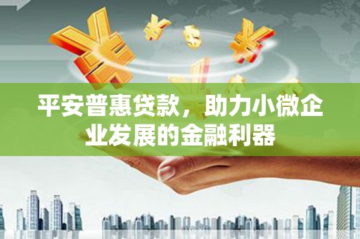 乌来平安普惠贷款，助力小微企业发展的金融利器